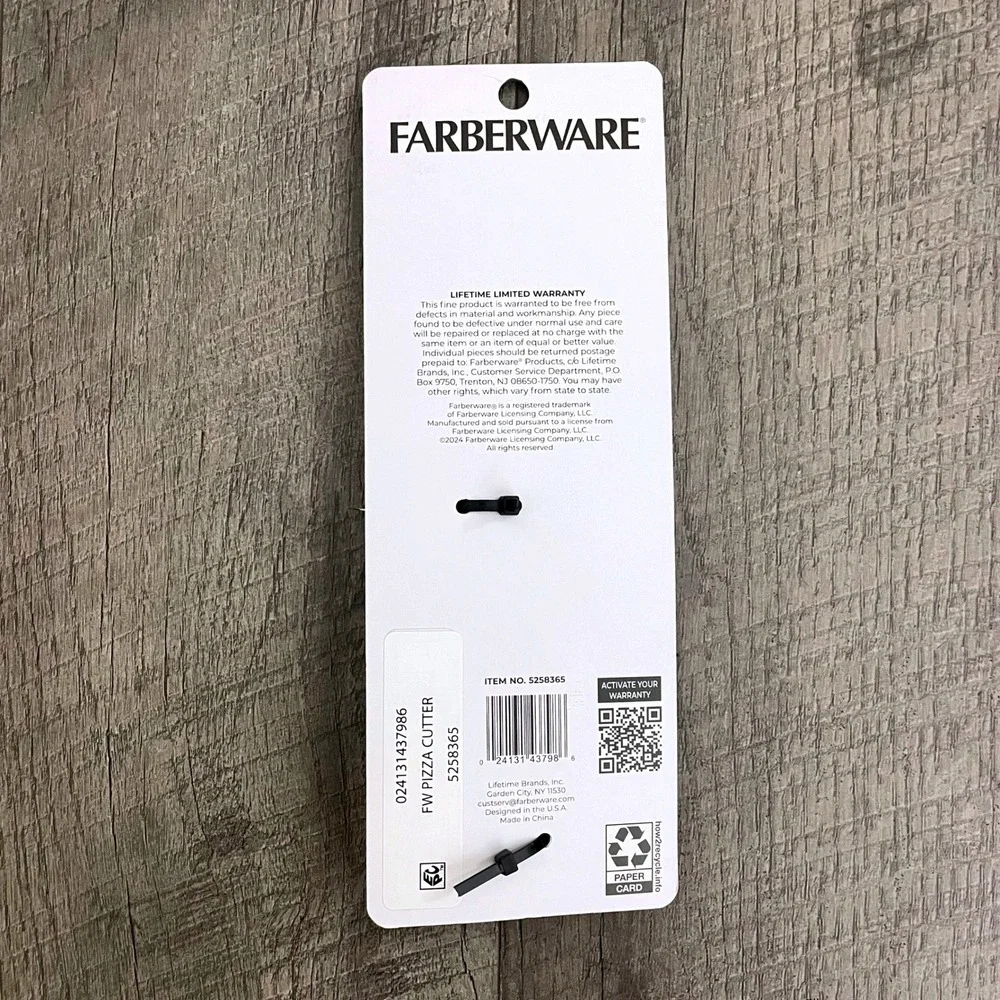 Farberware Professional Pizza Cutter Stainless Steel Blade Black Handle 5258365